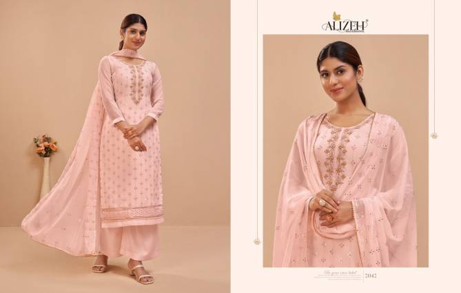 Alizeh Murad 6 Heavy Ethnic Wear Georgette Designer Salwar Kameez